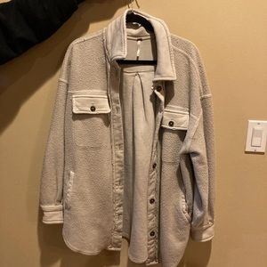 Free People Ruby Jacket in a size Small. Color is light beige.